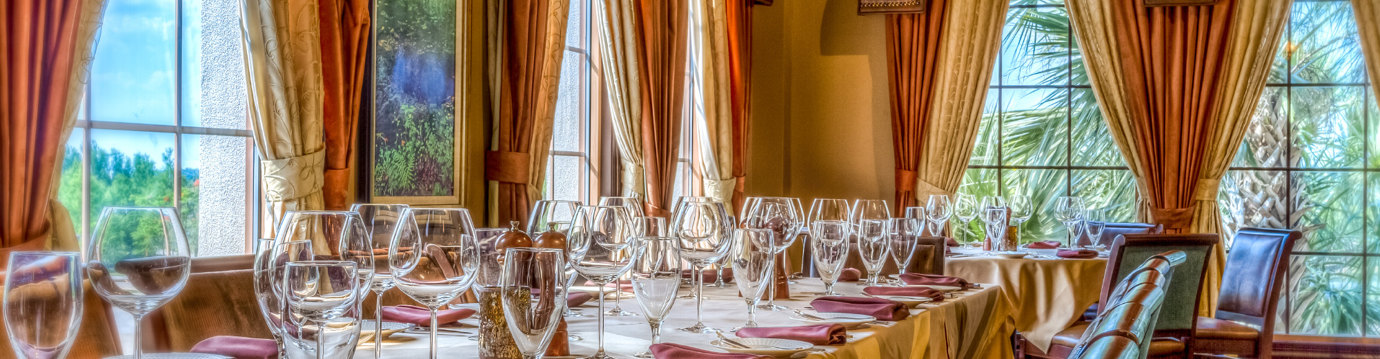 A Land Remembered Restaurant Table Set Up